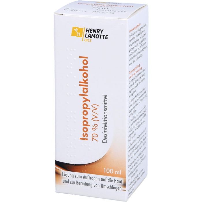 HENRY LAMOTTE Isopropylalkohol 70 % Desinfektionsmittel, 100 ml Solution