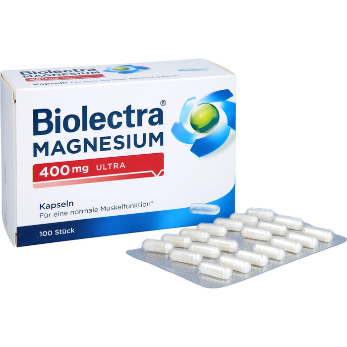 Biolectra Magnesium 400 mg ultra Kapseln, 100 St. Kapseln