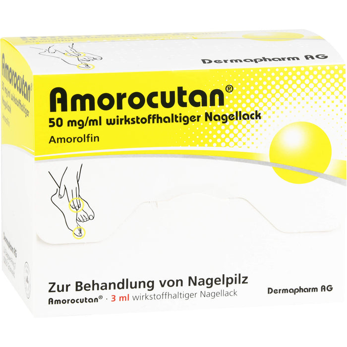 Amorocutan 50 mg/ml wirkstoffhaltiger Nagellack, 3 ml Nail varnish containing active ingredients