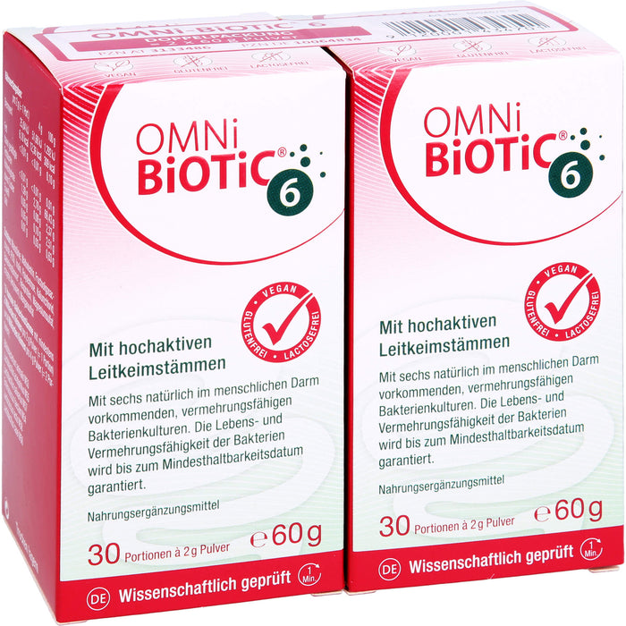 Omni Biotic 6 Doppelpackung, 120 g Powder