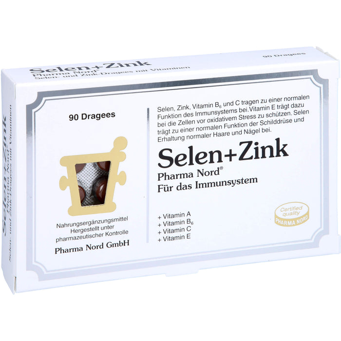 Selen + Zink Pharma Nord Dragees, 90 pcs. Tablets