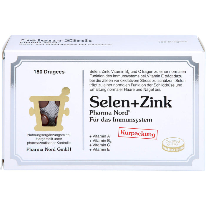 Selen + Zink Pharma Nord Dragees, 180 pcs. Tablets