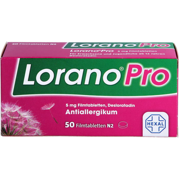 Lorano Pro Filmtabletten Antiallergikum, 50 pc Tablettes