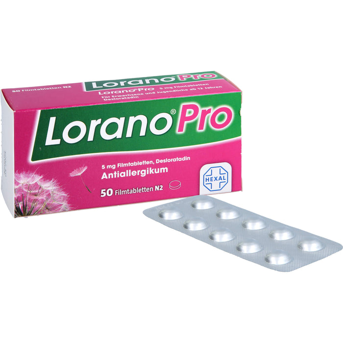 Lorano Pro Filmtabletten Antiallergikum, 50 pc Tablettes