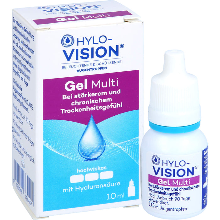 HYLO-VISION Gel Multi Augentropfen, 10 ml Solution