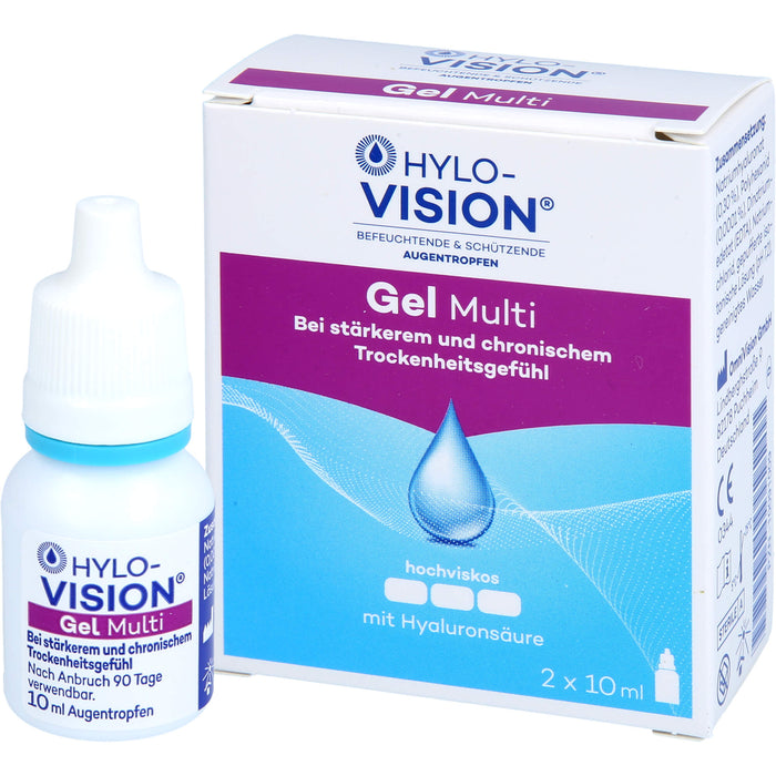 HYLO-VISION Gel Multi Augentropfen, 20 ml Solution