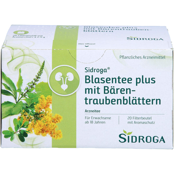 Sidroga Blasentee plus mit Bärentraubenblättern, 20 St. Filterbeutel