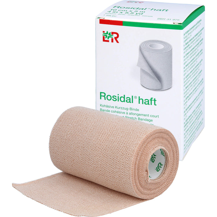 Rosidal haft Kompress.Bind. 10cmx5m, 1 pc Bandage