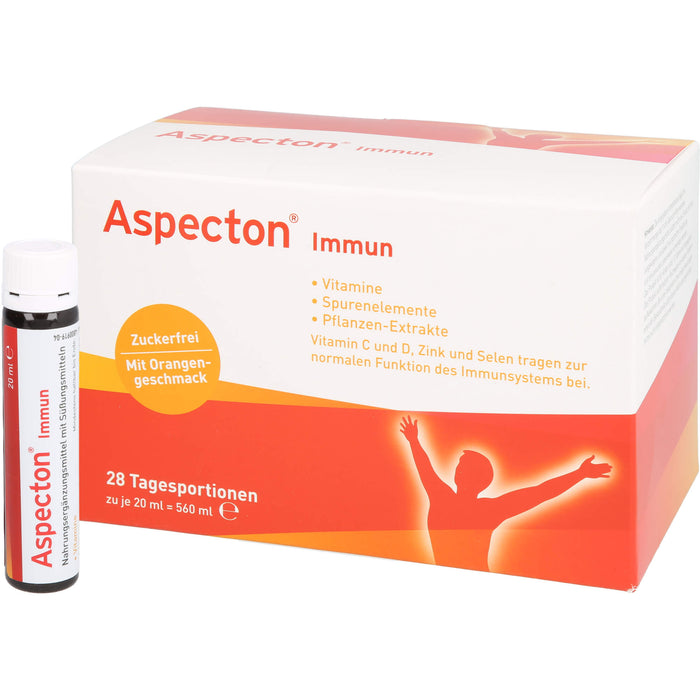 Aspecton immun zuckerfrei Trinkfläschchen, 28 pcs. Ampoules