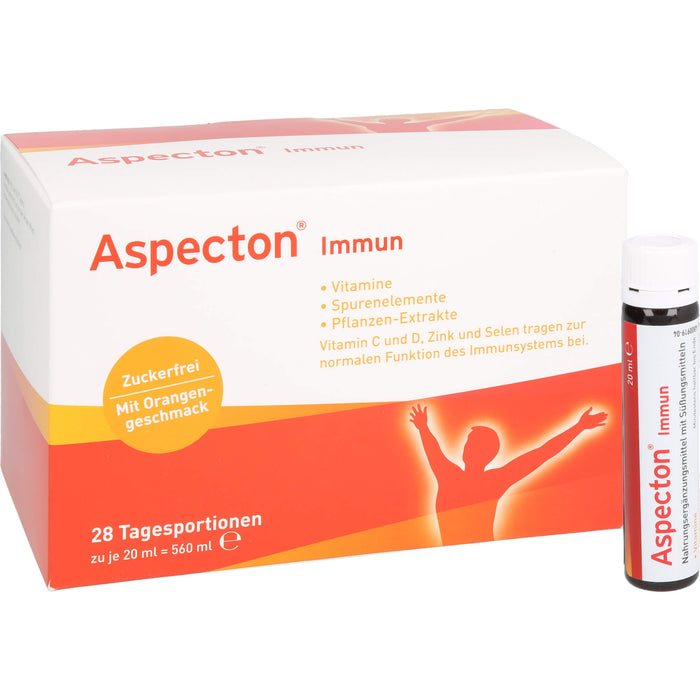 Aspecton immun zuckerfrei Trinkfläschchen, 28 pcs. Ampoules