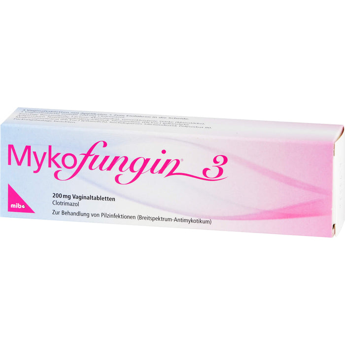 Mykofungin 3 Vaginaltabletten, 3 pc Tablettes