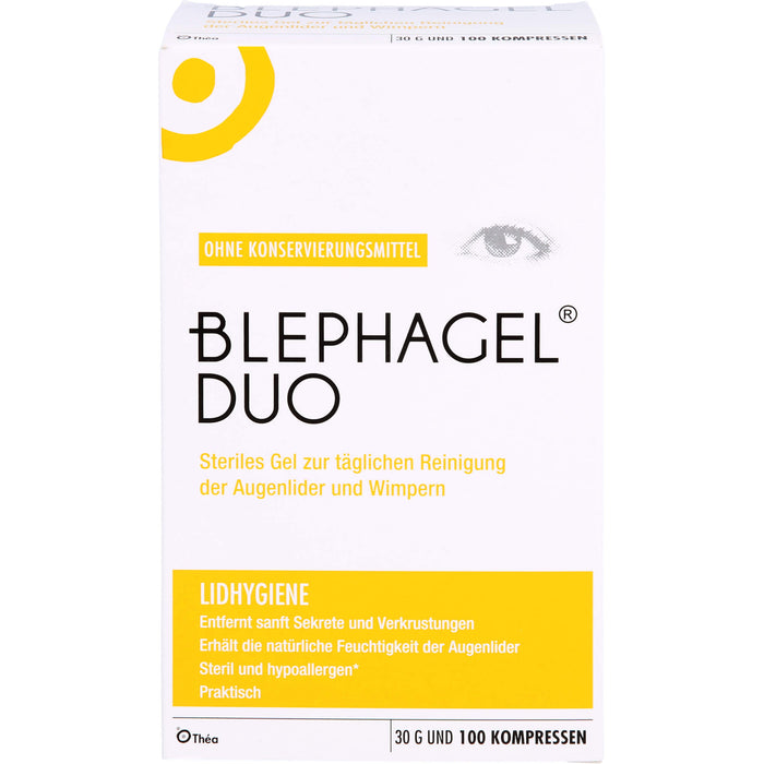 BLEPHAGEL DUO steriles Reinigungsgel zur Lidhygiene, 1 St. Kombipackung