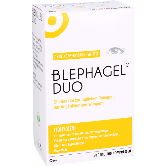 BLEPHAGEL DUO steriles Reinigungsgel zur Lidhygiene, 1 St. Kombipackung