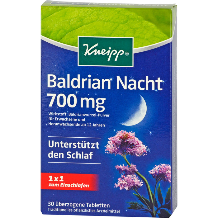 Kneipp Baldrian Nacht 700 mg Tabletten, 30 St. Tabletten