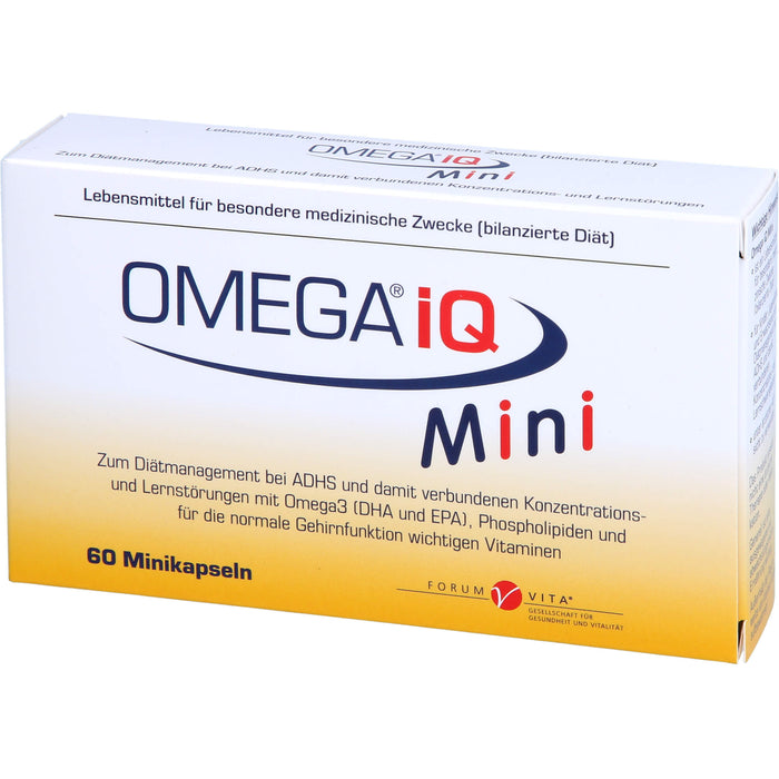 FORUM VITA Omega iQ Mini Kapseln, 60 pcs. Capsules