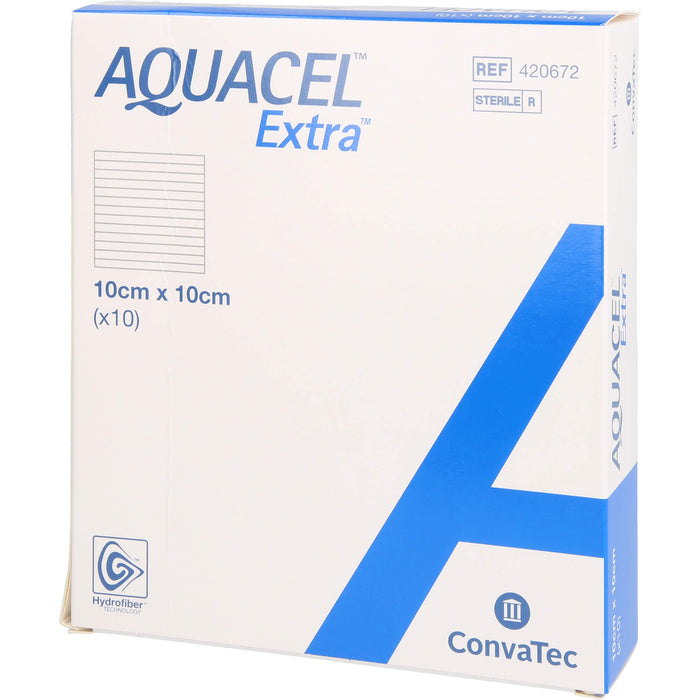 AQUACEL Extra 10x10cm Verband, 10 St VER