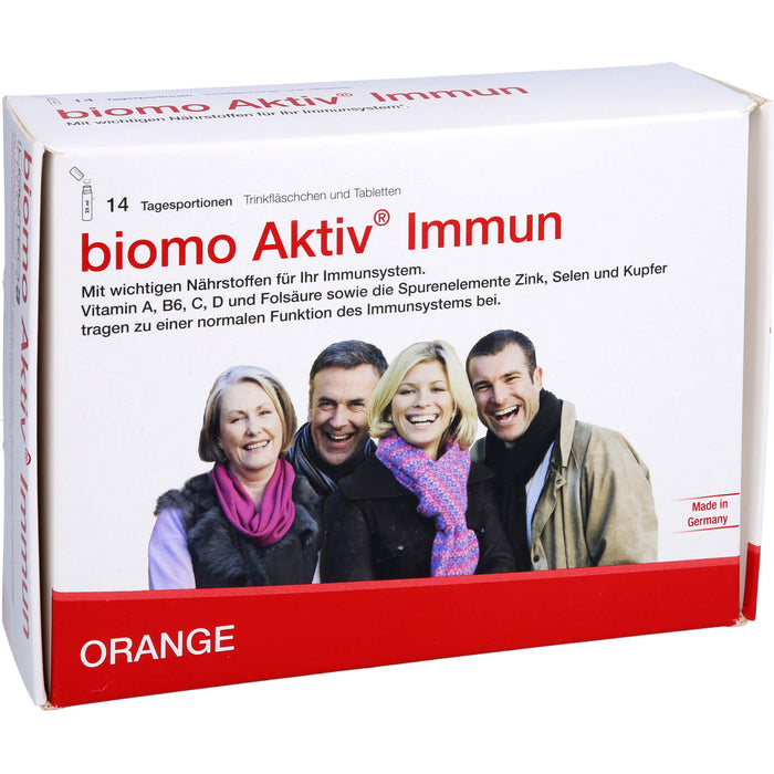 biomo Aktiv Immun Trinkfläschchen und Tabletten, 14 pcs. Portions