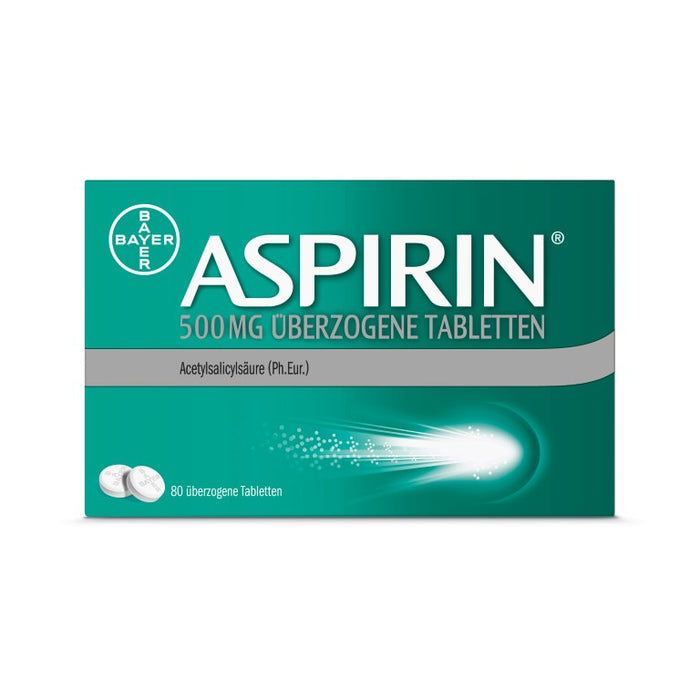 ASPIRIN 500 mg überzogene Tabletten, 80 pc Tablettes