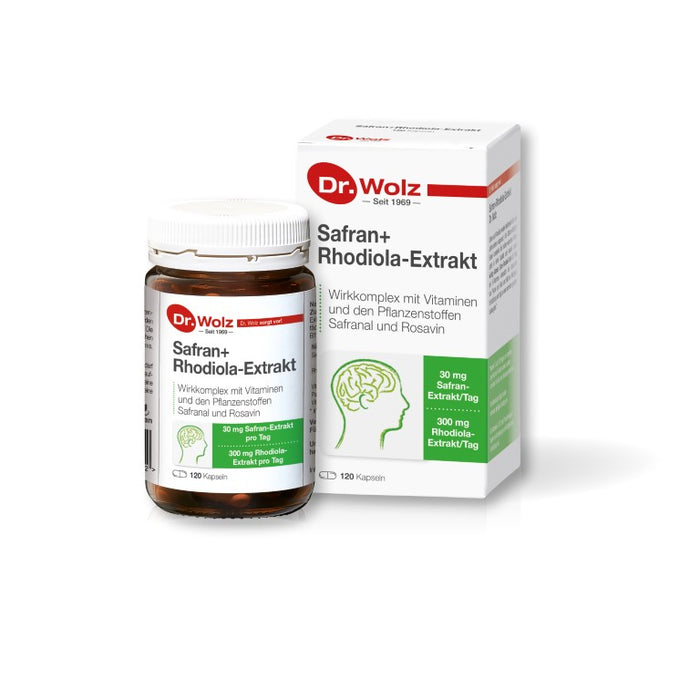 Dr. Wolz Safran+Rhodiola-Extrakt Kapseln, 120 pc Capsules