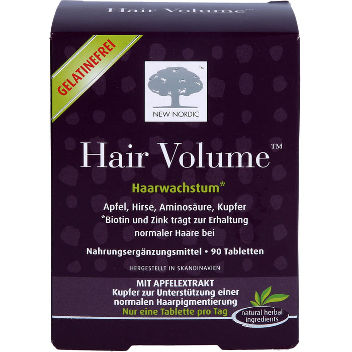 NEW NORDIC Hair Volume Haarwachstum Tabletten, 90 pcs. Tablets