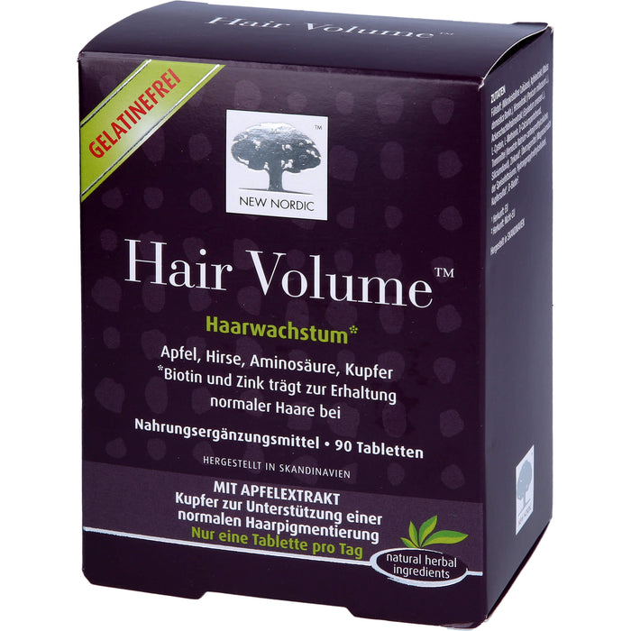 NEW NORDIC Hair Volume Haarwachstum Tabletten, 90 pcs. Tablets