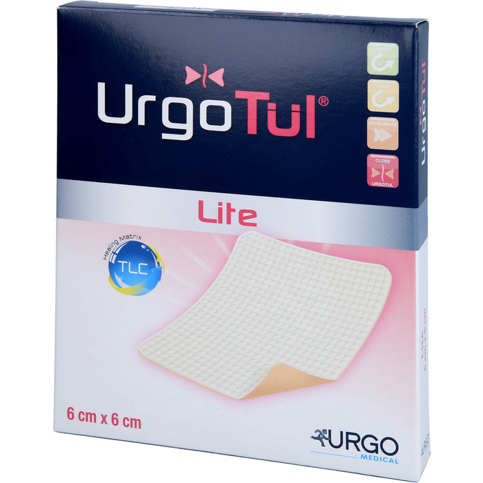 UrgoTül Lite 6 cm x 6 cm Verband, 5 St. Packung