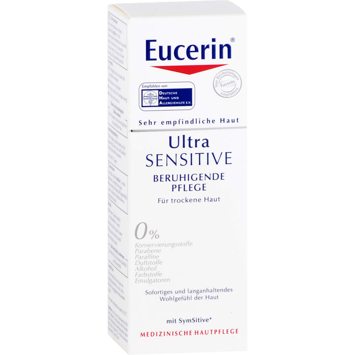 Eucerin Ultra Sensitive beruhigende Pflege für trockene Haut, 50 ml Creme