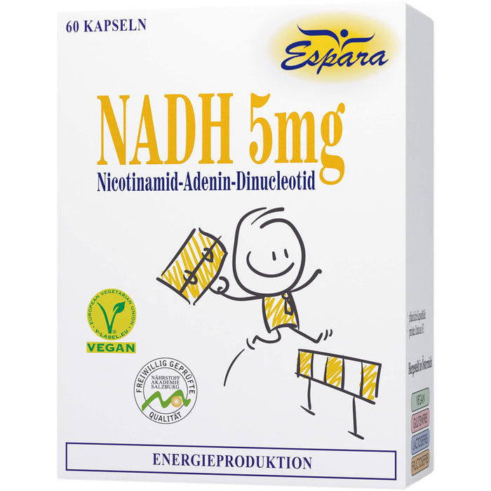 Espara NADH 5 mg mit 5 mg Co-Enzym 1 Kapseln, 60 St. Kapseln