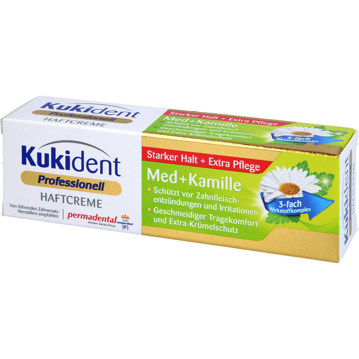 Kukident Haftcreme Med + Kamille extra starker Halt, 40 g Cream