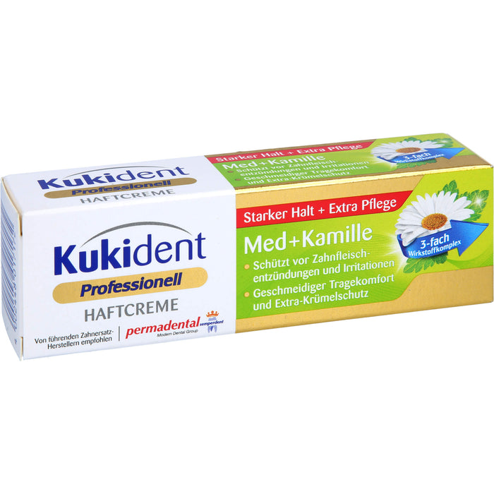 Kukident Haftcreme Med + Kamille extra starker Halt, 40 g Cream