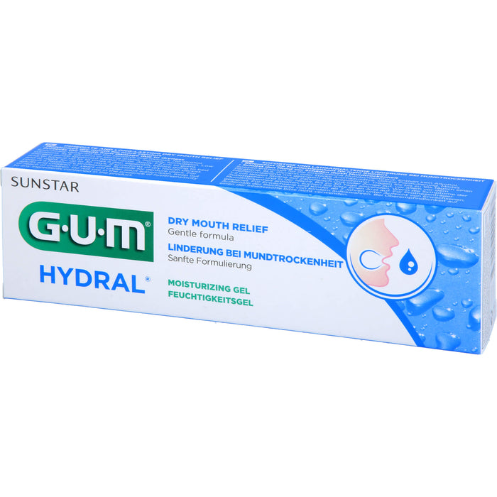 GUM HYDRAL Feuchtigkeitsgel Linderung bei Mundtrockenheit, 50 ml Zahncreme