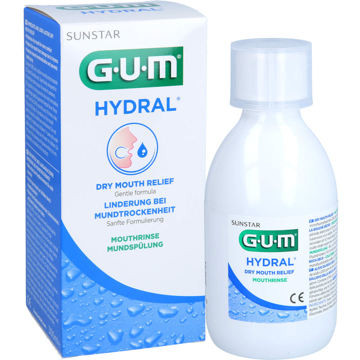 GUM HYDRAL Mundspülung, 300 ml Solution