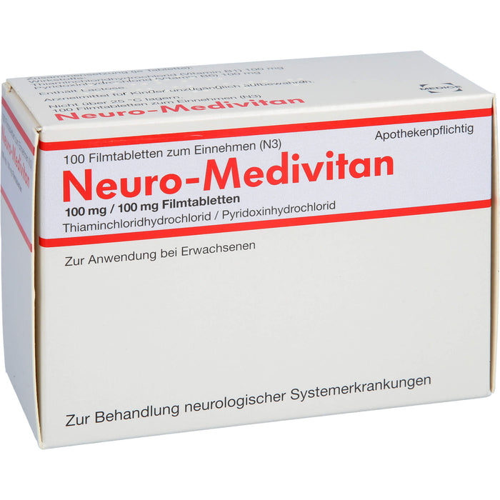 Neuro-Medivitan, 100 mg/100 mg, Filmtabletten, 100 St FTA