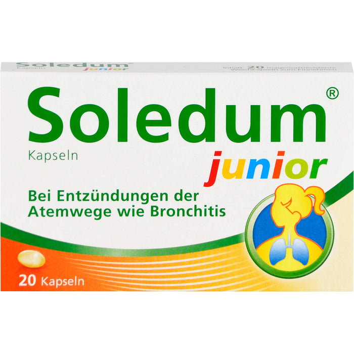 Soledum Kapseln Junior bei Erkrankungen der Atemwege, 20 pcs. Capsules