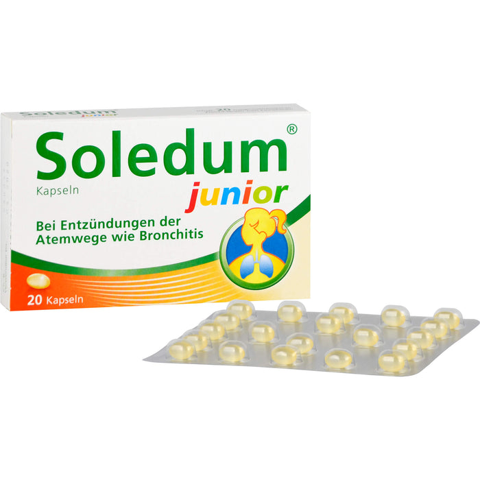 Soledum Kapseln Junior bei Erkrankungen der Atemwege, 20 pcs. Capsules