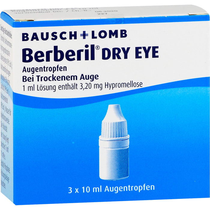 Berberil Dry Eye Augentropfen bei trockenem Auge, 30 ml Solution