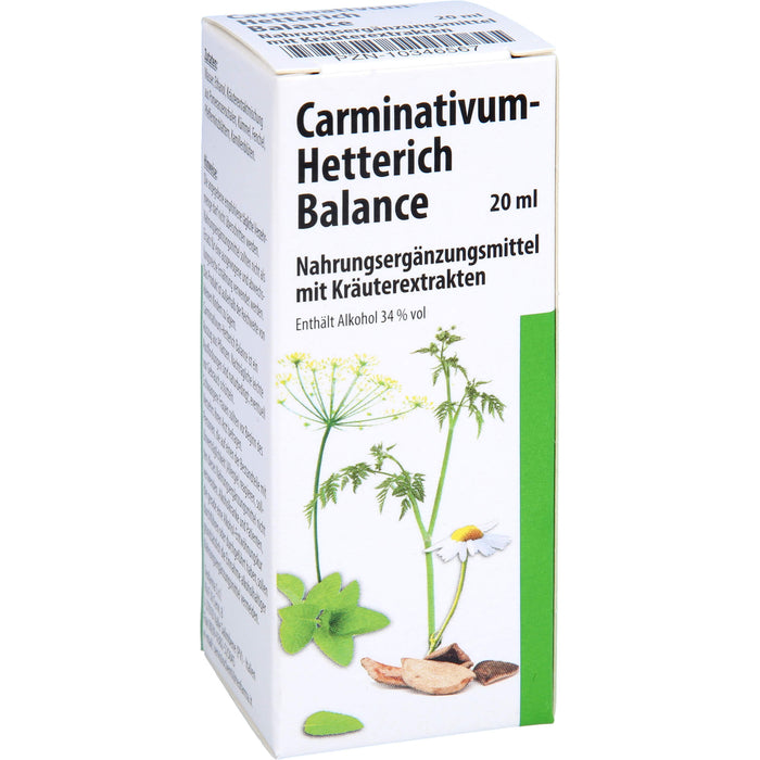 Carminativum-Hetterich Balance Tropfen, 20 ml Solution