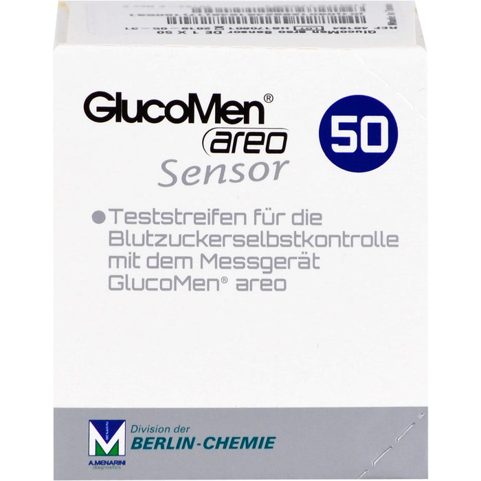 GlucoMen areo Sensor Teststreifen, 50 pc Bandelettes réactives