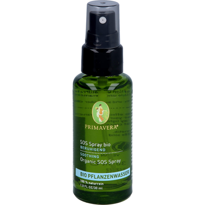 PRIMAVERA SOS Spray bio Pflanzenwasser beruhigend, 30 ml Solution