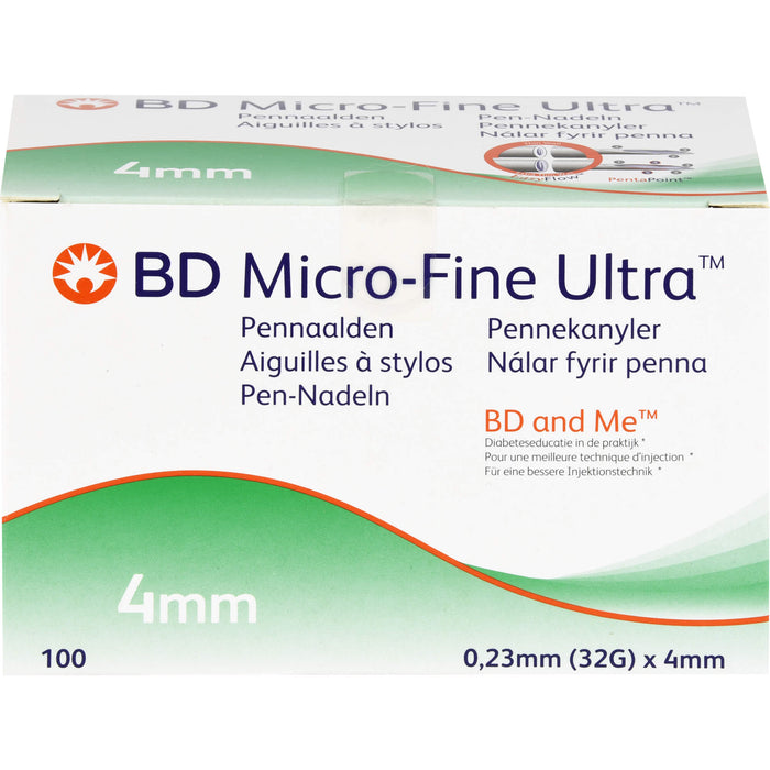 BD Micro-Fine Ultra Pen-Nadeln 0,23x4mm, 100 St KAN