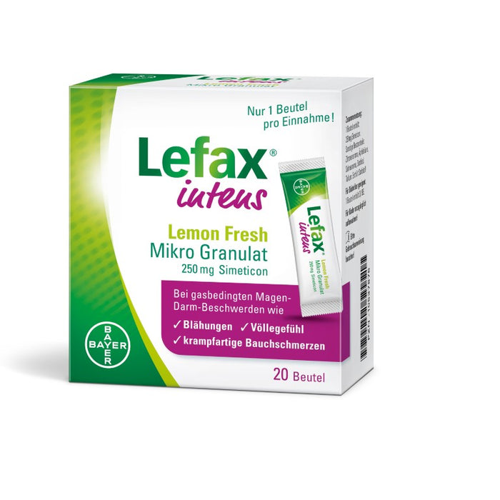 Lefax intens Lemon Fresh Mikro Granulat, 20 pcs. Sachets