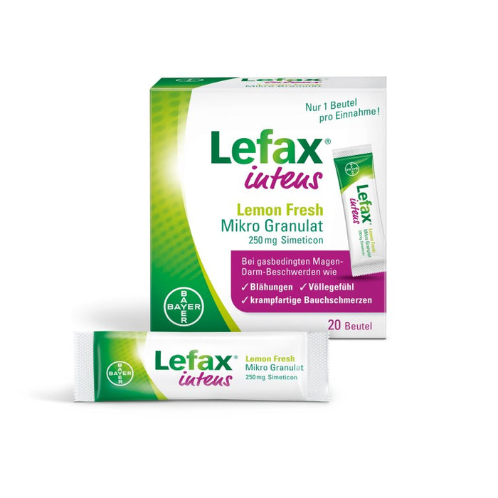 Lefax intens Lemon Fresh Mikro Granulat, 20 pcs. Sachets