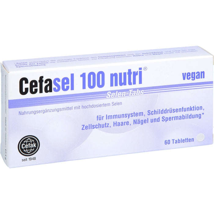 Cefasel 100 nutri Selen-TABS, 60 pc Tablettes