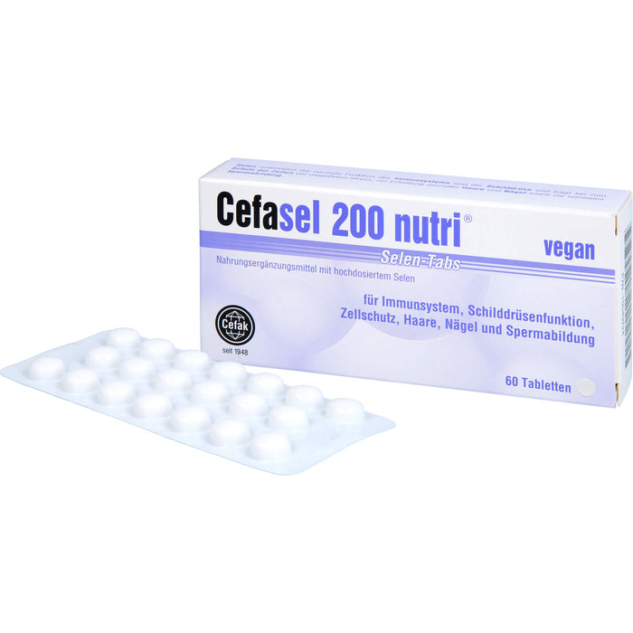 Cefasel 200 nutri Selen-Tabs Tabletten, 60 pcs. Tablets