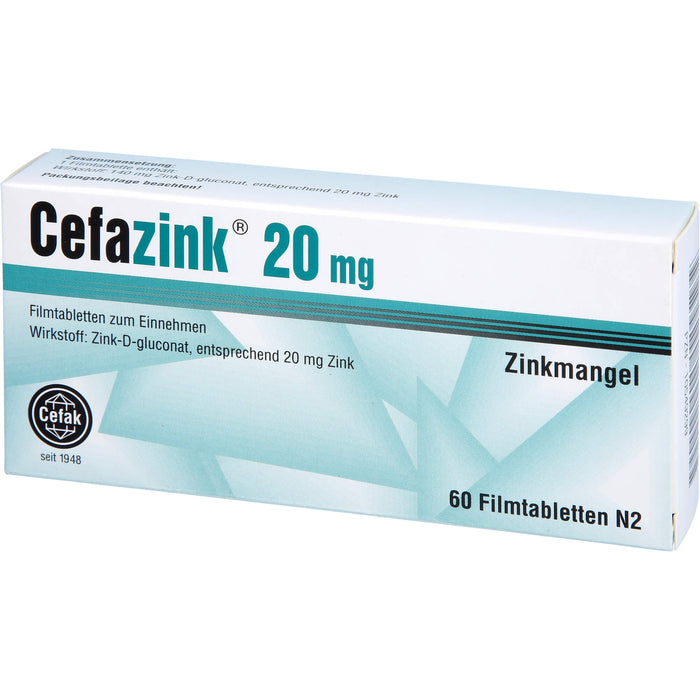 Cefazink 20mg Filmtbl., 60 St FTA