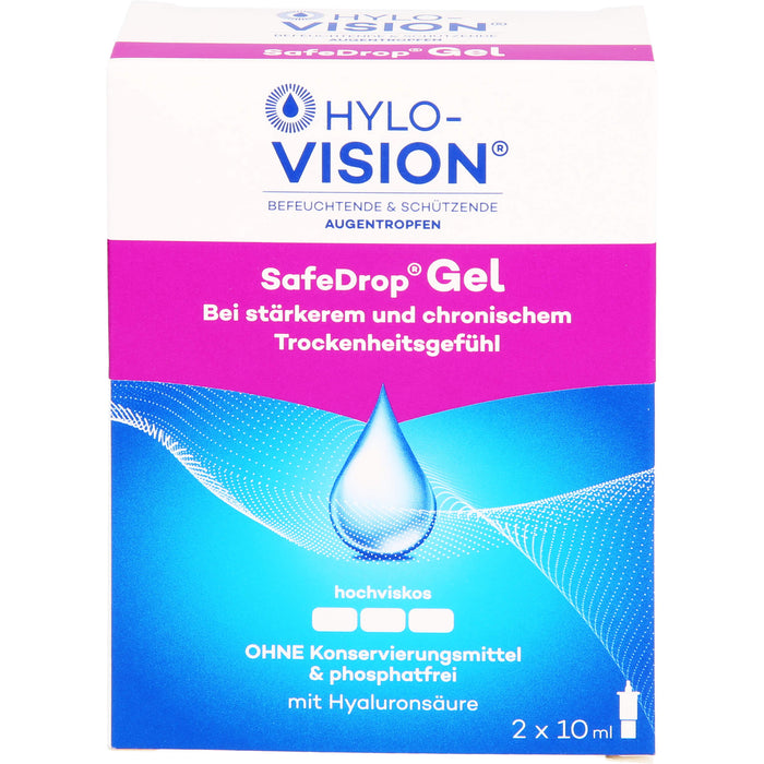 HYLO-VISION SafeDrop Gel Augentropfen, 20 ml Solution