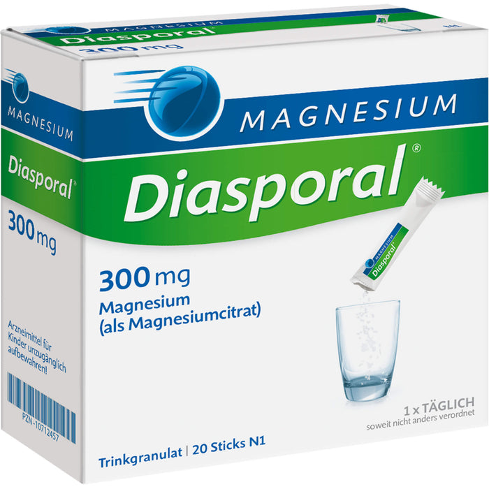 Magnesium Diasporal 300 mg Trinkgranulat, 20 pcs. Sachets