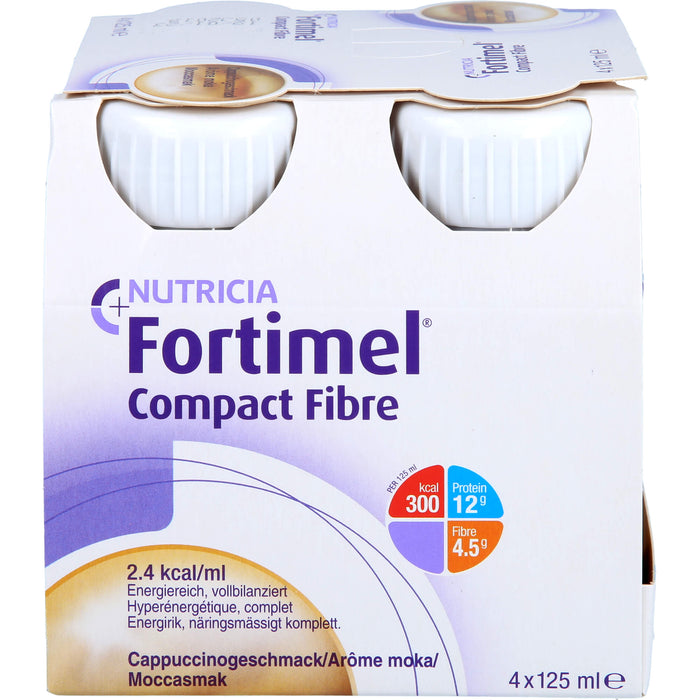 Fortimel Compact Fibre Cappuccino, 8X4X125 ml FLU