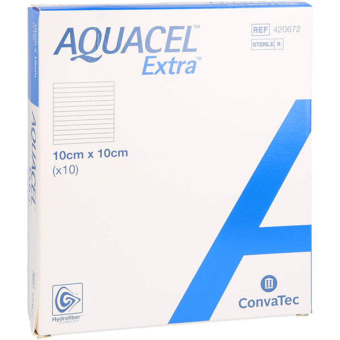 AQUACEL Extra 10x10cm Kompressen, 10 St KOM