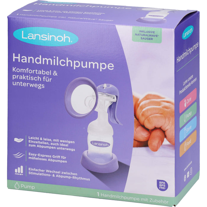 Lansinoh Handmilchpumpe (Weithals), 1 St